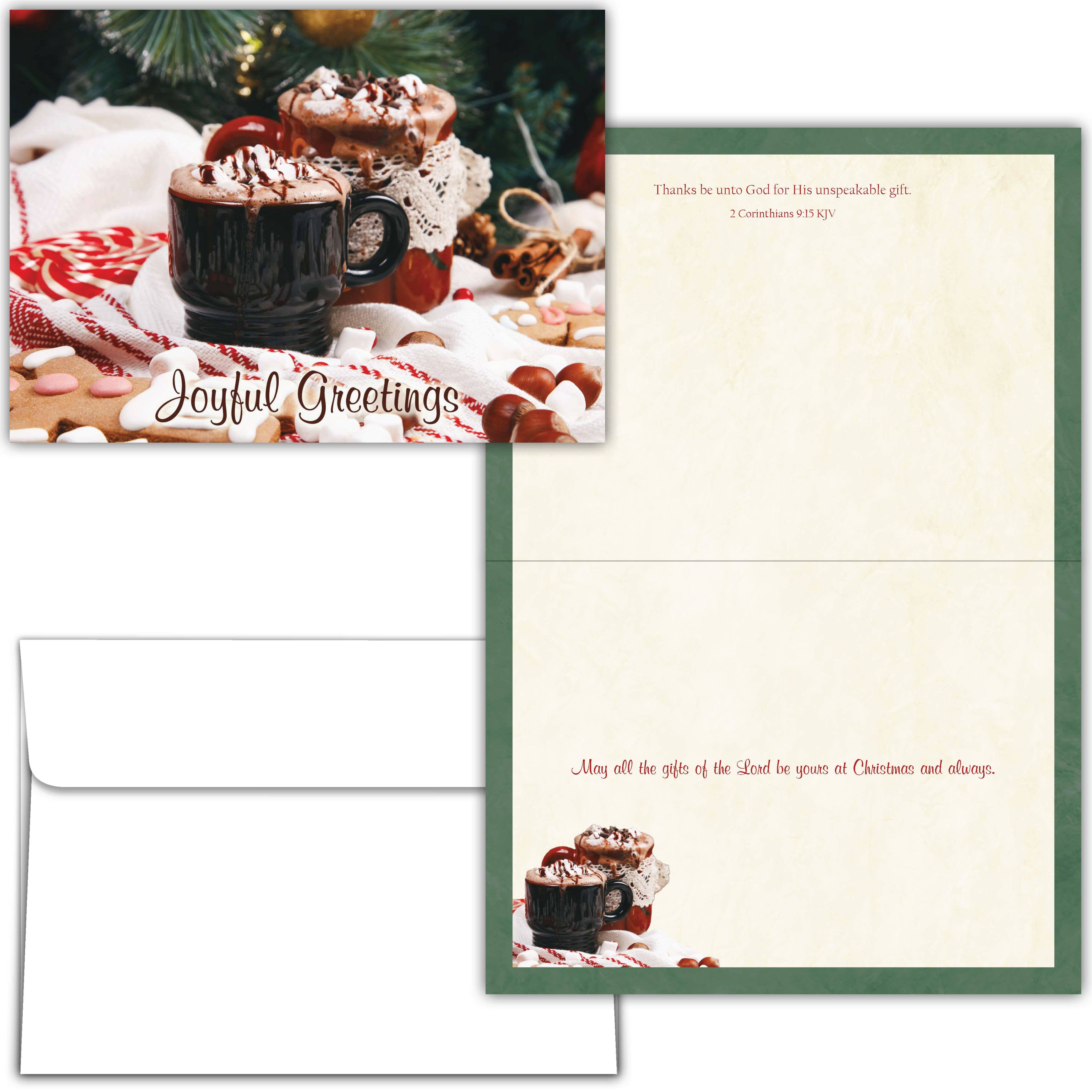 Crown Point Graphics - Vente Cartes de Noël - Cartes de Noël religieuses en boîte - Noël douillet KJV10