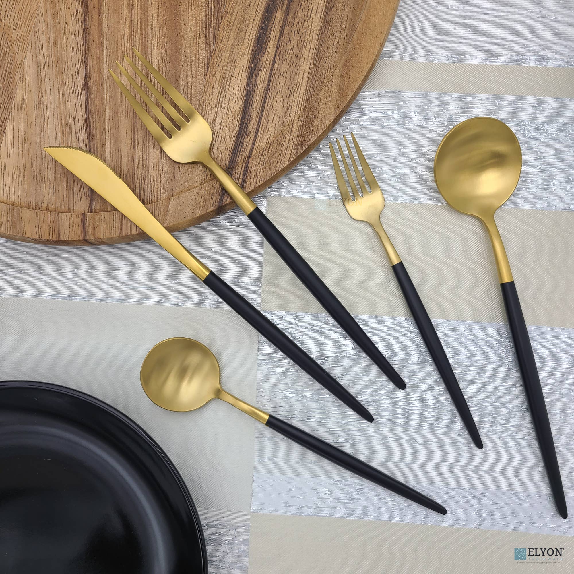 Elyon Tableware® - Vente Set de couverts - Ensemble de couverts colorés 20 pièces en acier inoxydable pour 4 personnes18