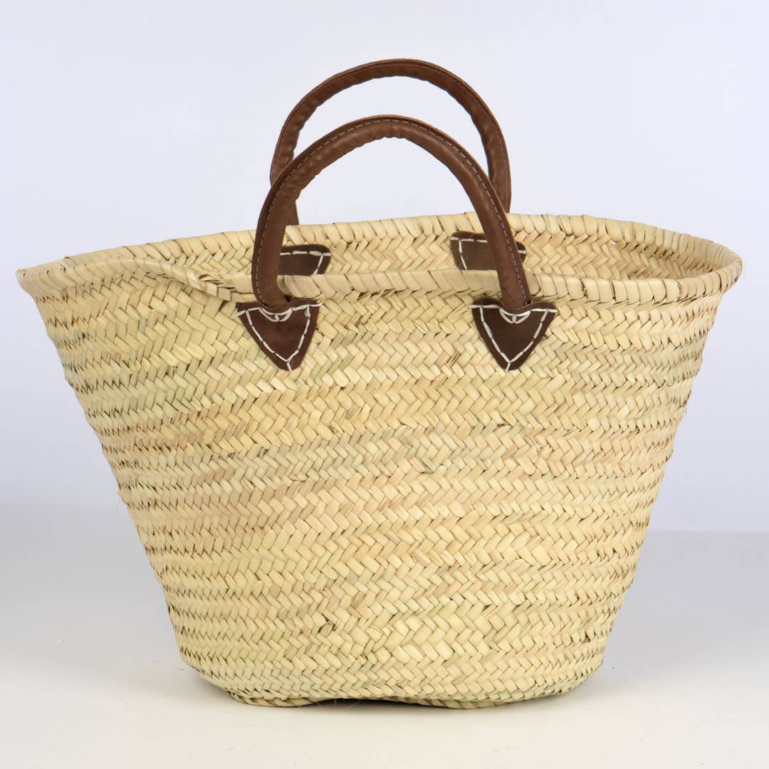 Willow Group - Wholesale Tote Bag - Women's - Oval Straw Tote w/ Leather Side Handles4