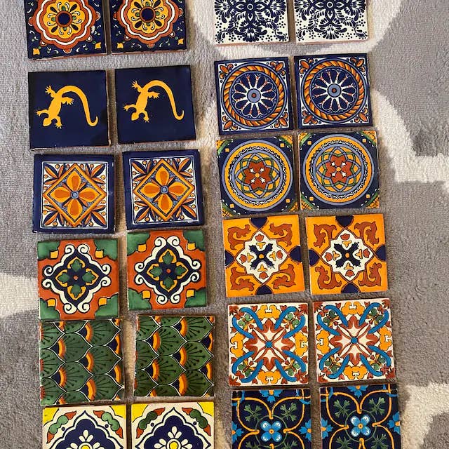 Azulejos Talavera Mexicanos Tradicionais para Piso e Revestimento por atacado de Talavera Florida