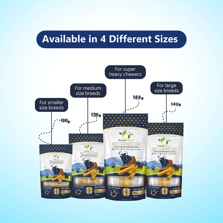 Pawfect Foods – wholesale Pet treats – Dog – Pawfect Himalayan Cheese Chews for Dogs | 100% Natural Dental Stick | Long lasting healthy chew | Rich in Protein & Calcium | Grain-free| Daily dental treat| Pack of 10 for Medium Dogs (750g/26.45oz)6