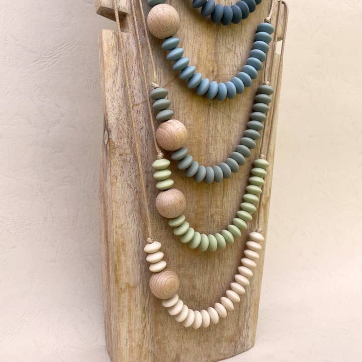 Zao & Co - Wholesale Teething necklace – Baby - Asymmetric silicone necklace14