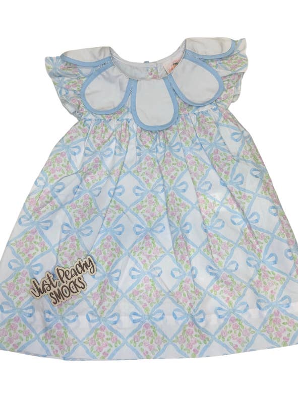 Preppy Collared Dress for wholesale by Just Peachy Smocks + Peachy Sleepy Bamboo