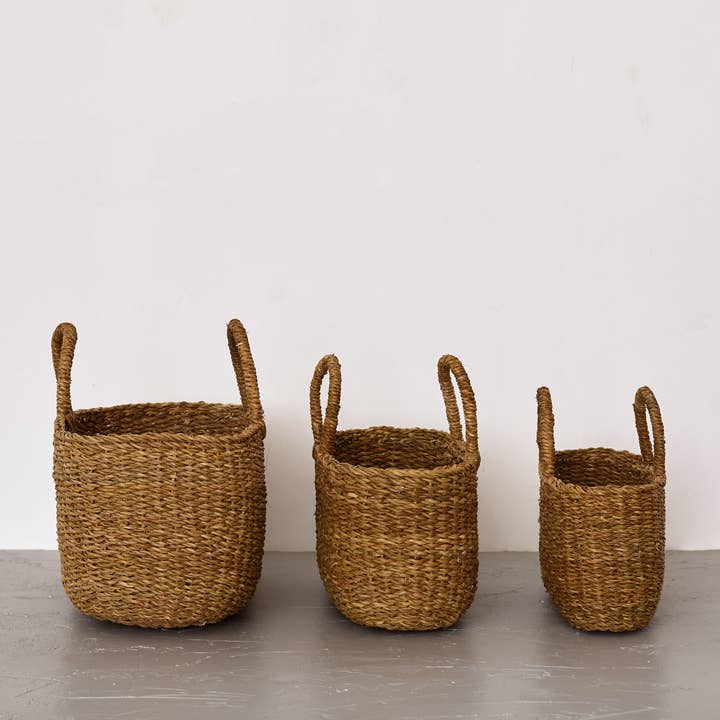 Will & Atlas - Wholesale Basket - Oval Gathering Basket, harvest, three sizes