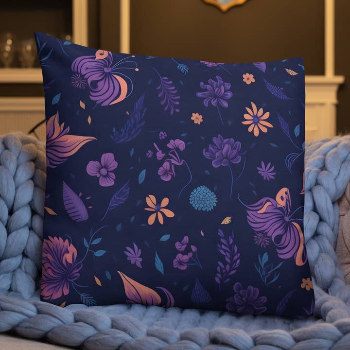 Butterfly Lover's Decorative Yet Comfortable Premium Pillow for wholesale by Grit with Grace, LLC
