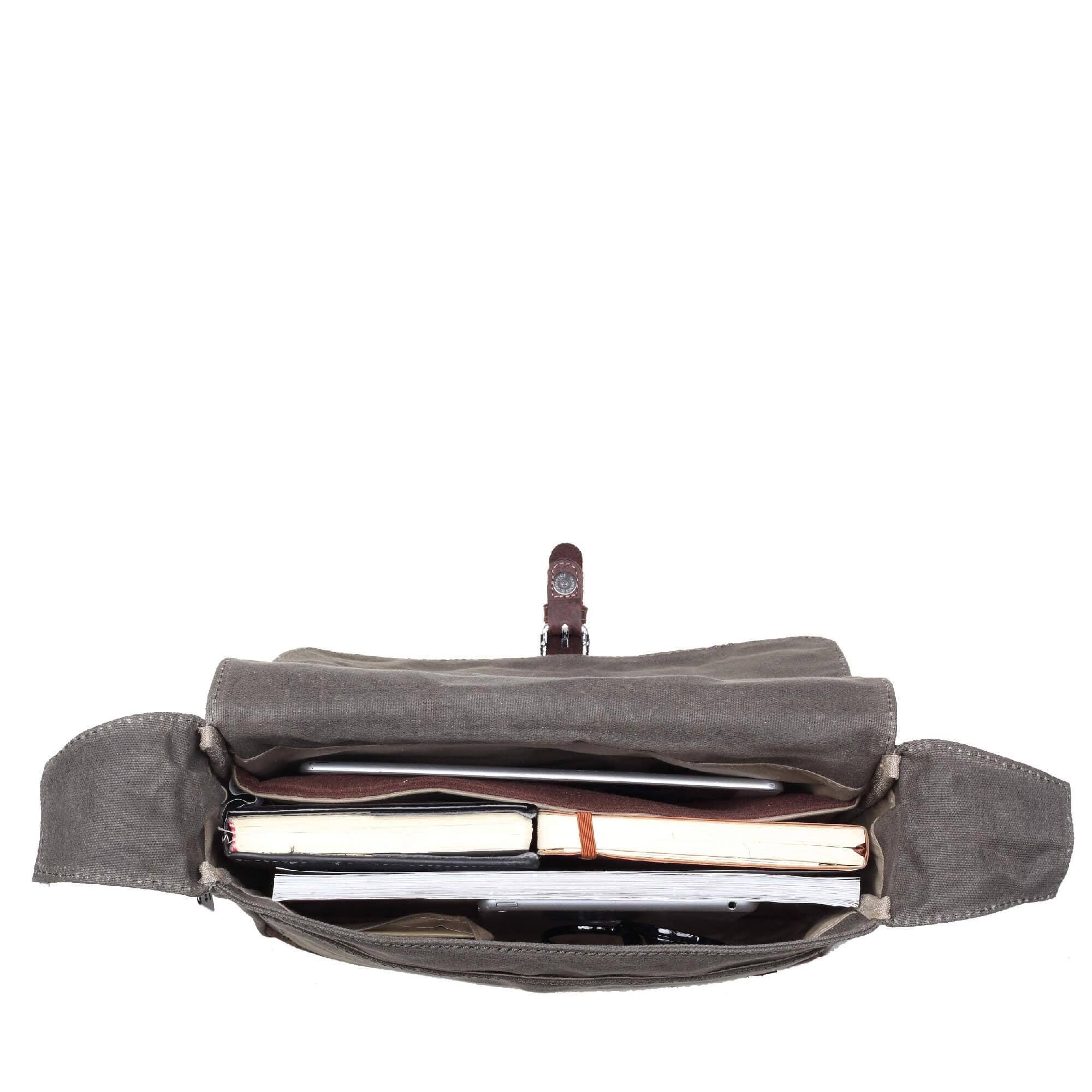 Troop London – wholesale Messenger bag – Men's – TRP0443 Troop London Heritage Canvas Leather Messenger Bag, Travel Bag, Tablet Friendly19