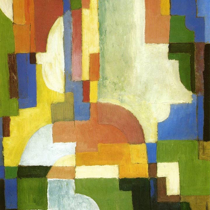 Formas Coloridas I por August Macke, 16x12 (A3) Pôster por atacado de PERIOD PRINTS