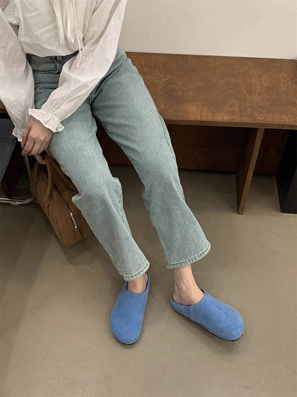 VividLux - Wholesale Slippers - Women's - Round-Toe Split-Joint Flat Shoes Slippers&Mules5