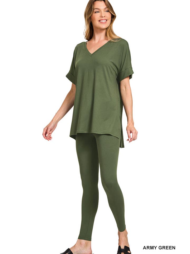 Vanilla Monkey - Wholesale Lounge Set - Women's - Brushed Dty Microfiber Loungewear Set