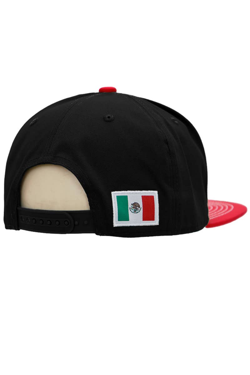 Cap Zone - Vendita all'ingrosso Cappellino con visiera piatta - Unisex - Stemma della bandiera messicana con visiera piatta divisa, snapback7