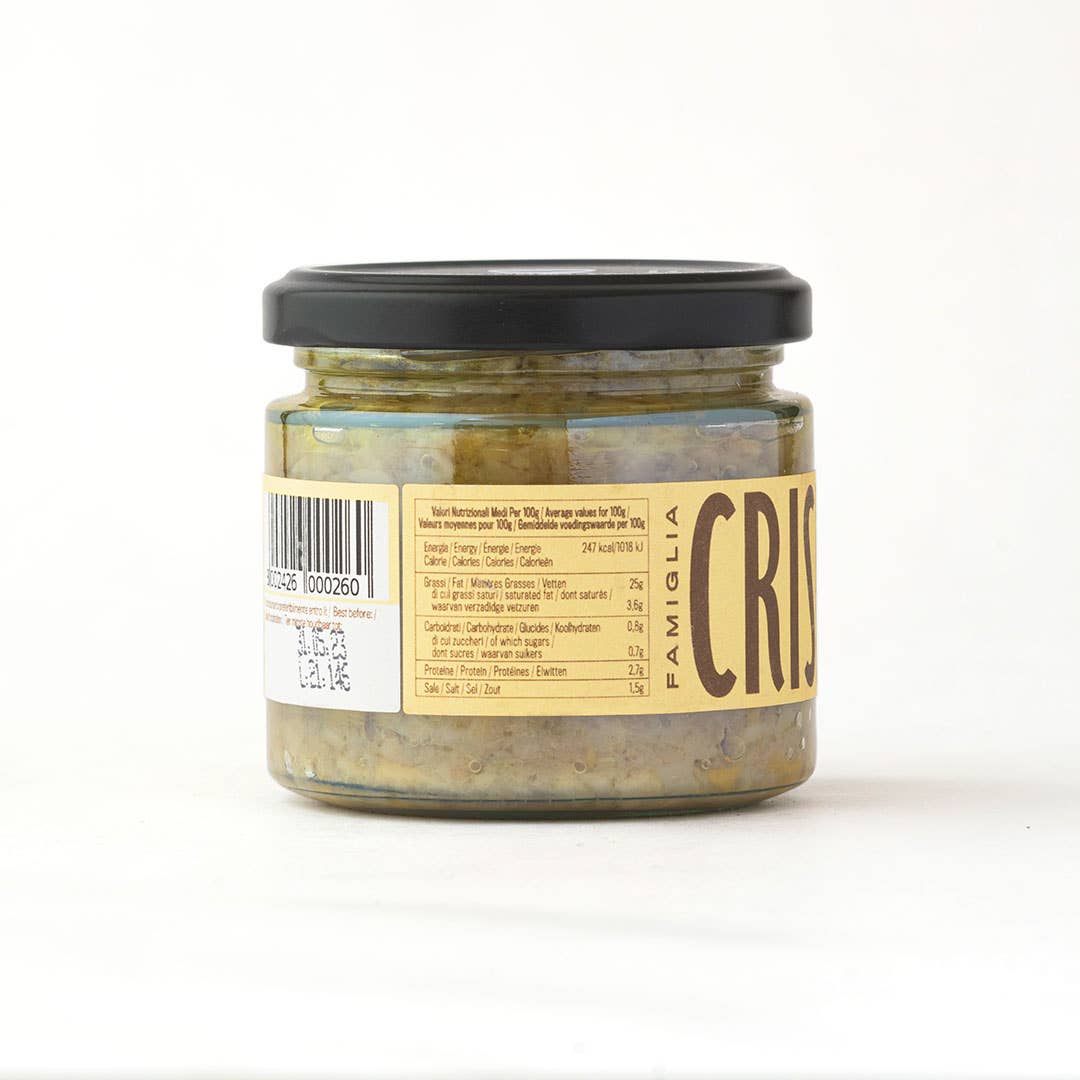 Famiglia Crispino – wholesale Sauce – PORCINI MUSHROOM BRUSCHETTA - 190g - SPREADS IN EVO - VEGAN2