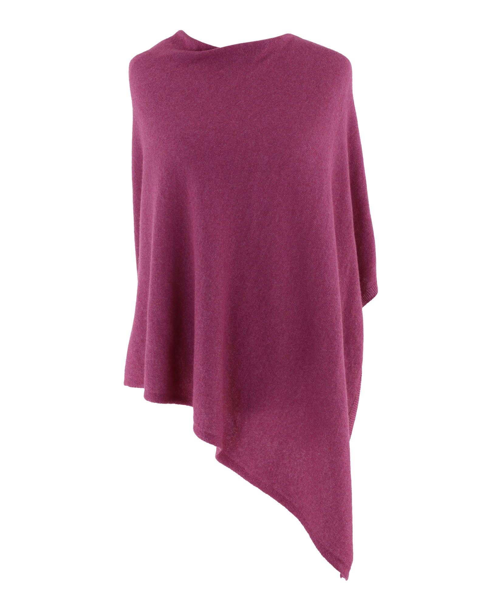 Cadenza Italy Ltd - Vente Poncho – femme - Poncho classique en mélange de cachemire25