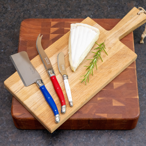 The French Farm - Wholesale Knife Set - Jean Dubost 3Pc Cheese Set in Paris Colors1