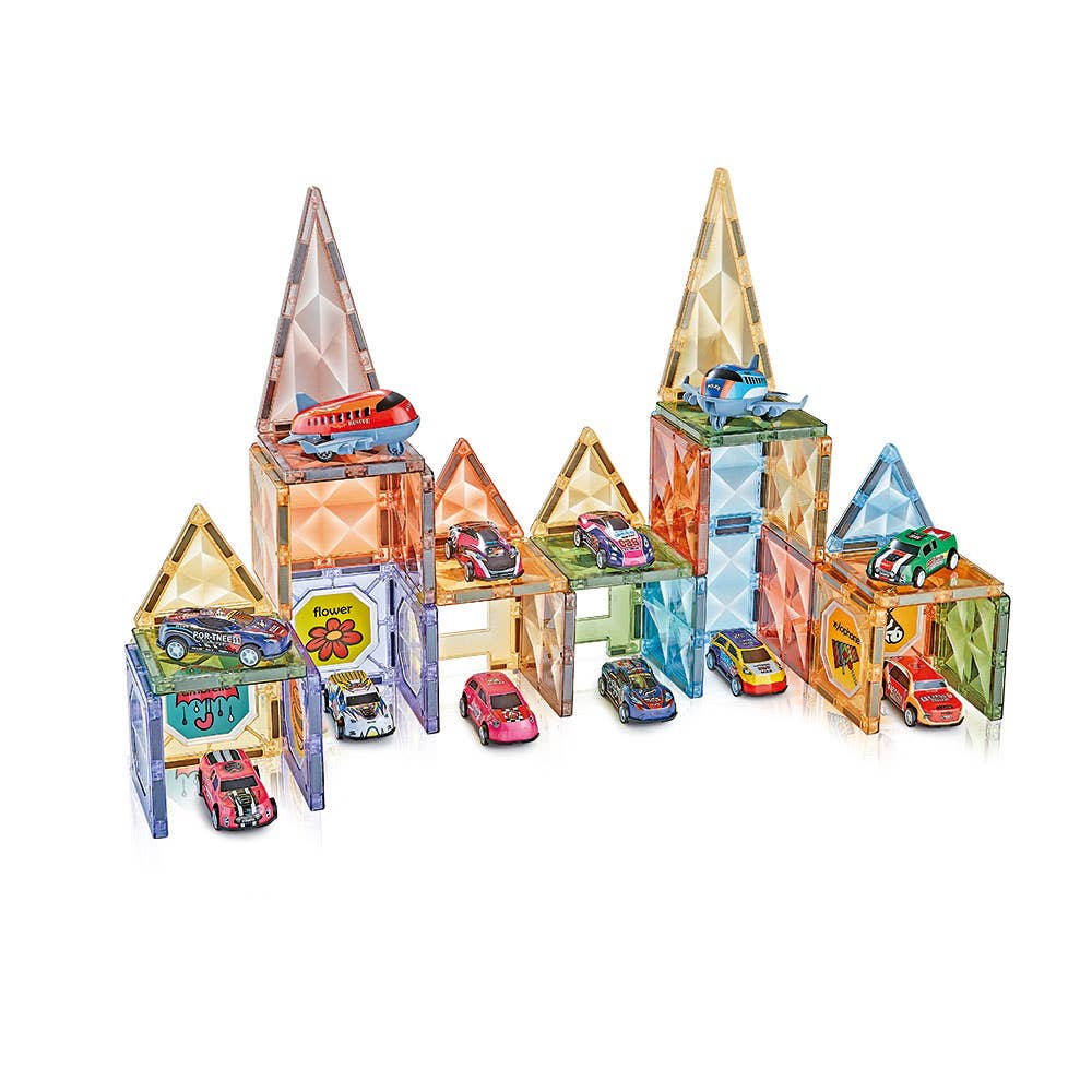 AJ Aguiar - Wholesale Toy Set - Kids - Magnetic Game Vehicles 72 Pcs2