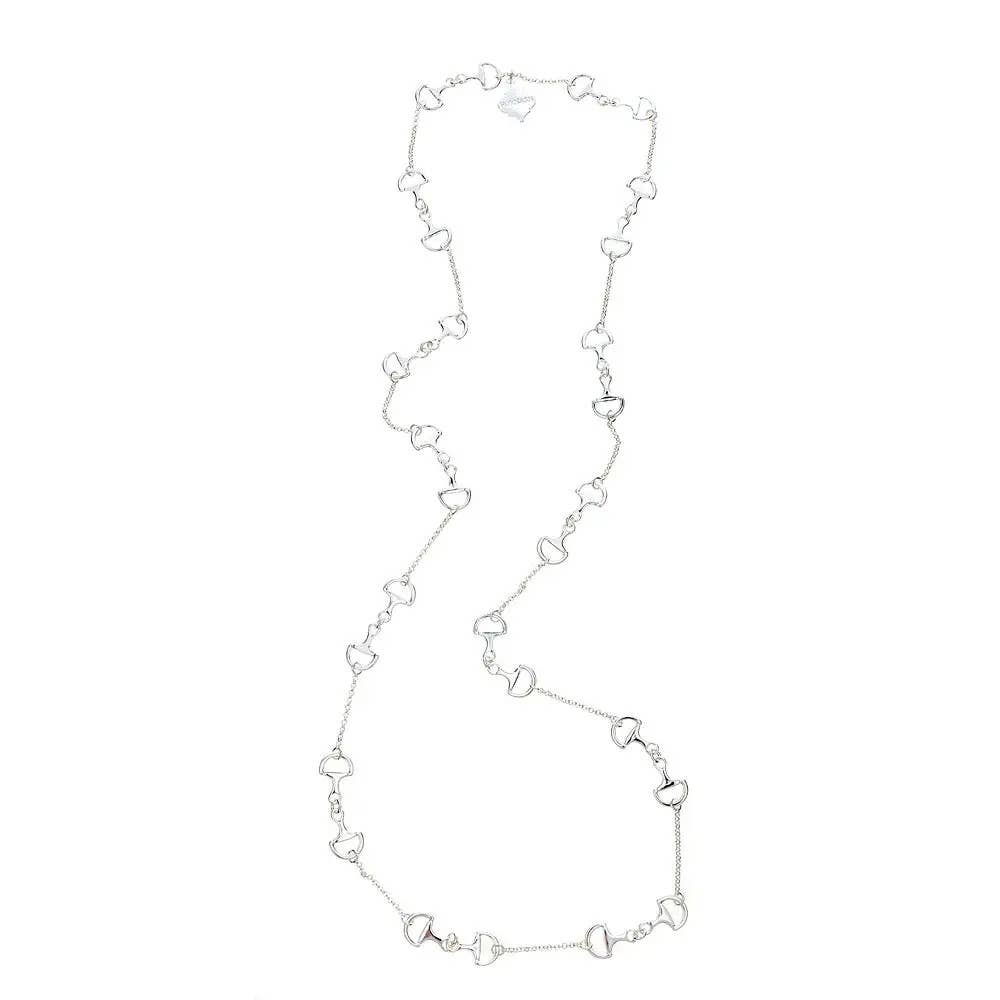 Fornash - Wholesale Link & Chain Necklace - Long Baby Horsebit Necklace1