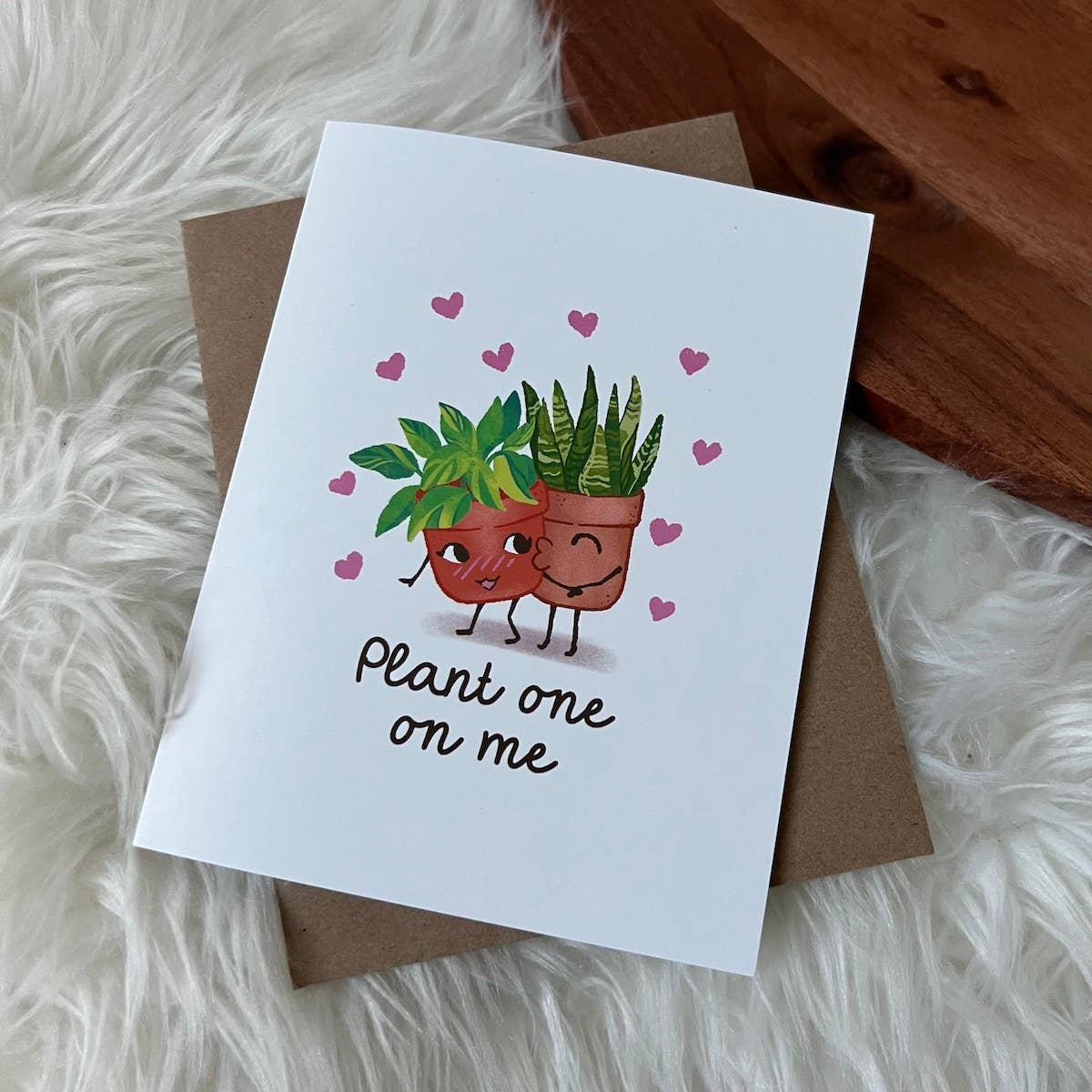 Big Moods - Wholesale Valentine's Day Card - "Plant One On Me" Valentine's Day Greeting Card2