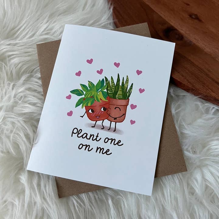 Big Moods - Wholesale Valentine's Day Card - "Plant One On Me" Valentine's Day Greeting Card2