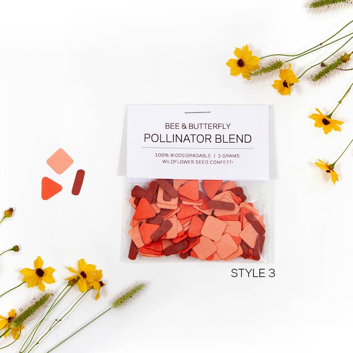 Studio 82° - Wholesale Confetti - Die Cut Wildflower Seed Confetti - Red2