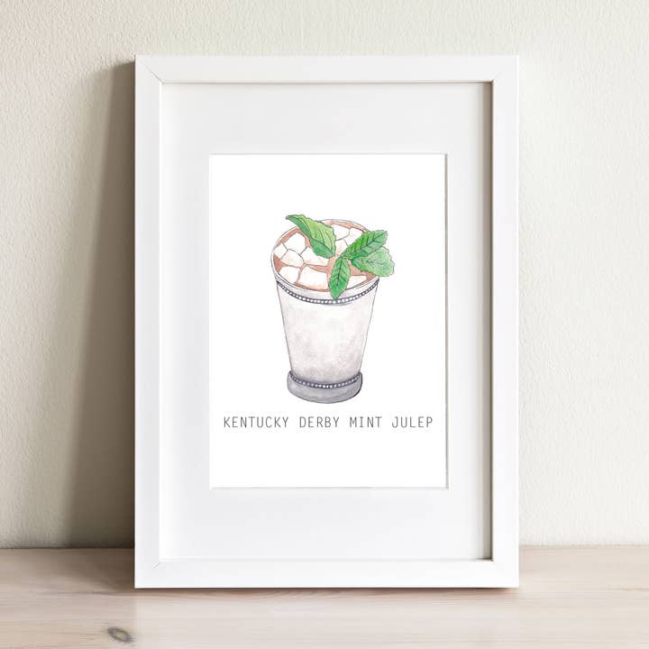 Mint Julep - Rendizione ad acquerello per la vendita all'ingrosso da parte di Color Me Eden