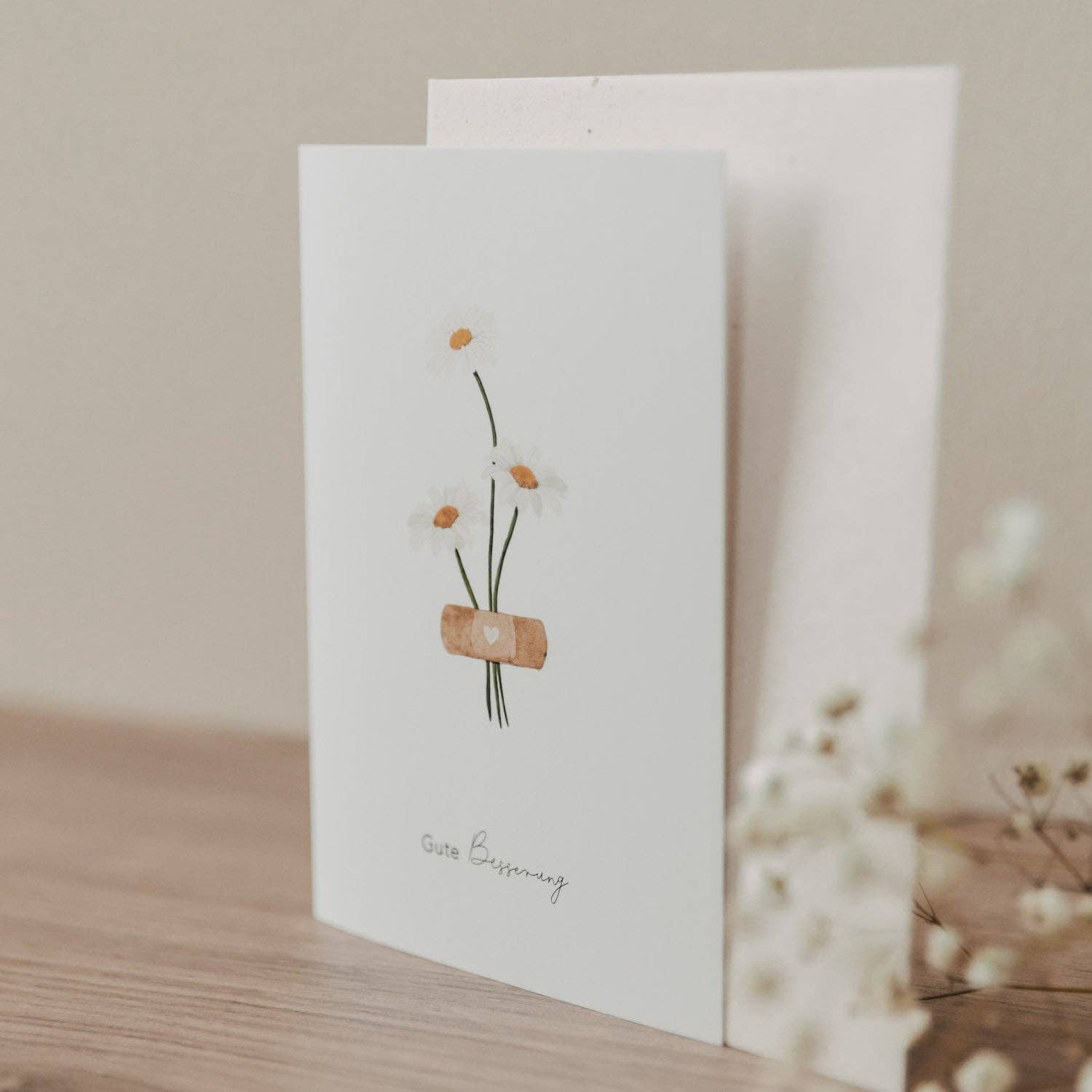 Eulenschnitt – Großhandel Gute-Besserung-Karten – Klappkarte Pflaster (VE = 10 Stk.)5