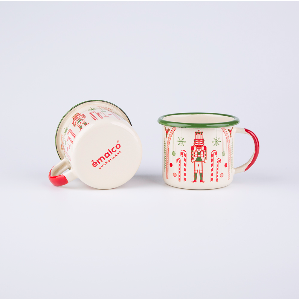 Emalco Enamelware – wholesale Kaffekoppar – 12 oz emaljmugg med Nötknäckare | JUL1