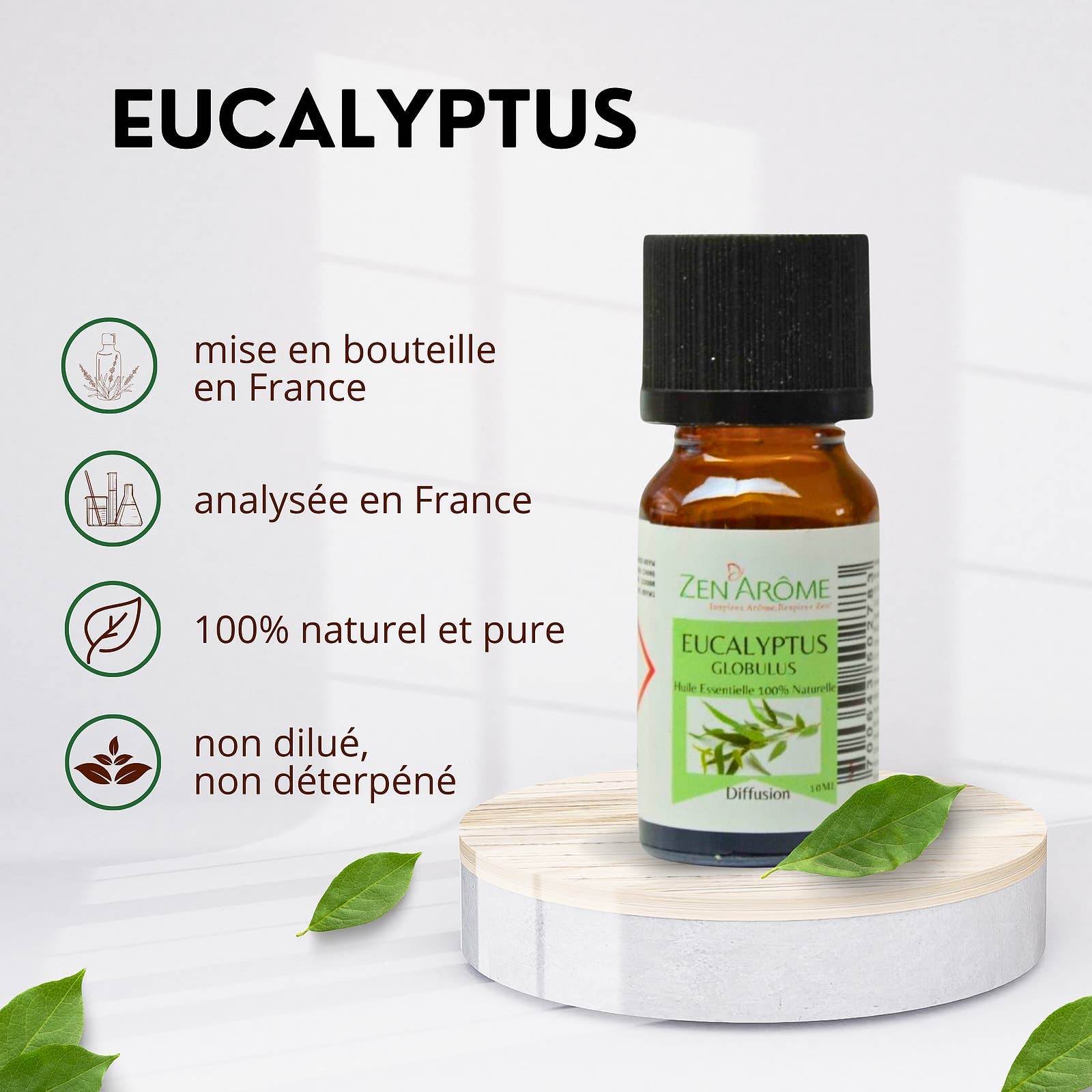 Zen'Arôme – wholesale Eterisk olja – Eukalyptus eterisk olja – 100 % naturlig – 10 ml1
