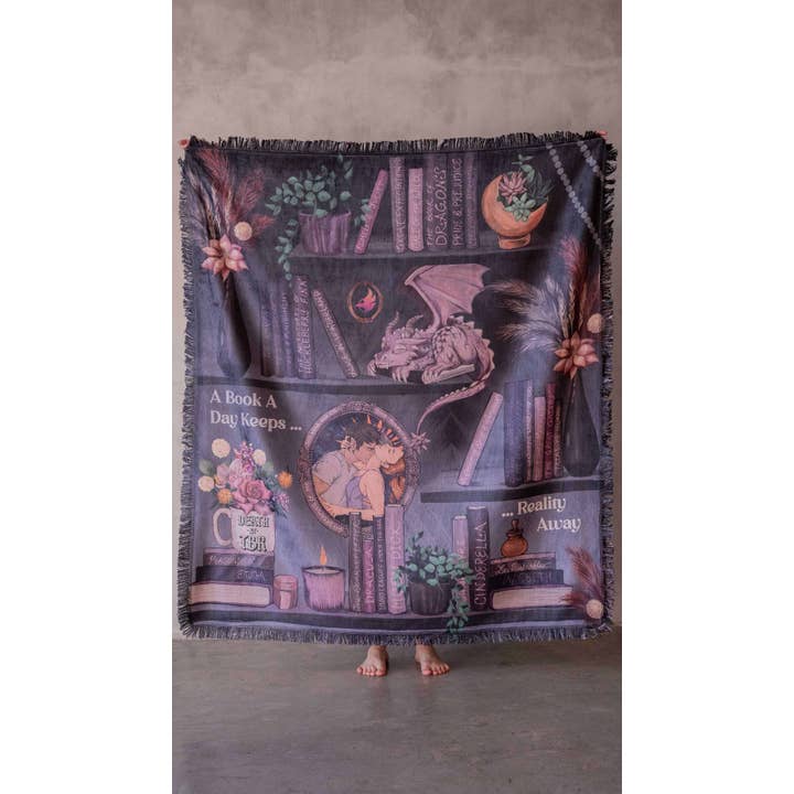 Eagle Rock Werkshop® - Wholesale Tapestry/Textile - Bookshelf - Chenille Tapestry with Tassels8