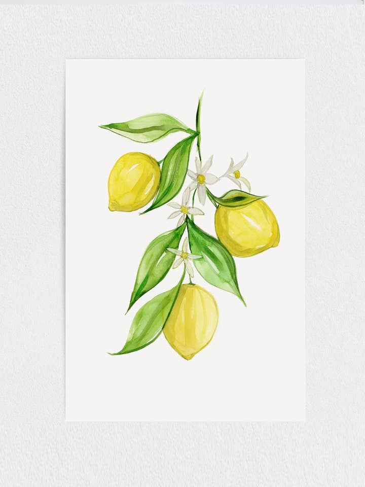 LEMON BLOSSOM - PAPER PRINT for wholesale by Art of Marina