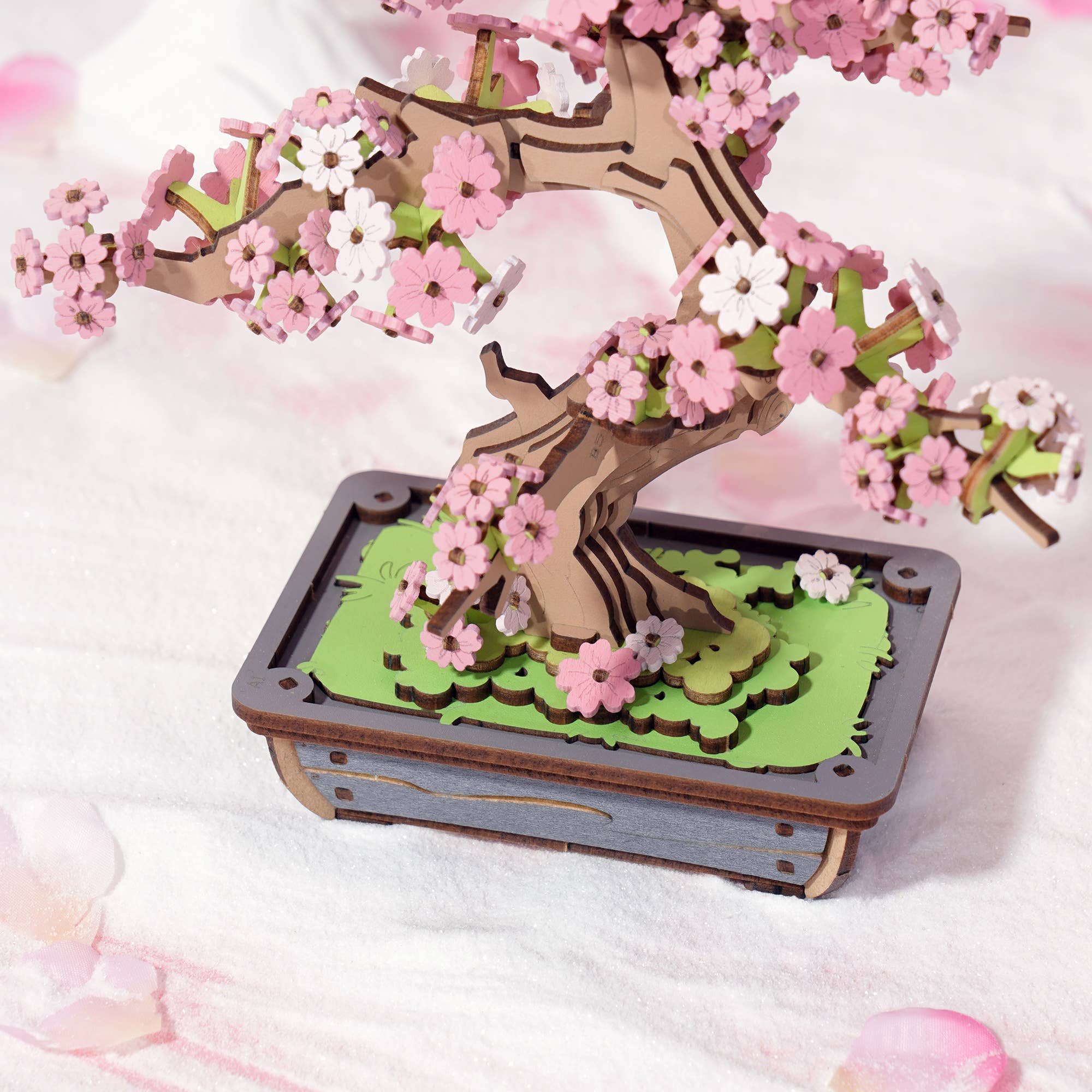Hands Craft - Vente Puzzle – enfant - Puzzle en bois moderne : Sakura Bonsai2