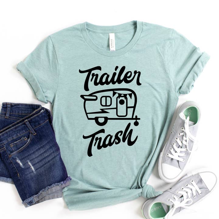 Camiseta Trailer Trash - Bella Canvas para venta al por mayor de Printliss