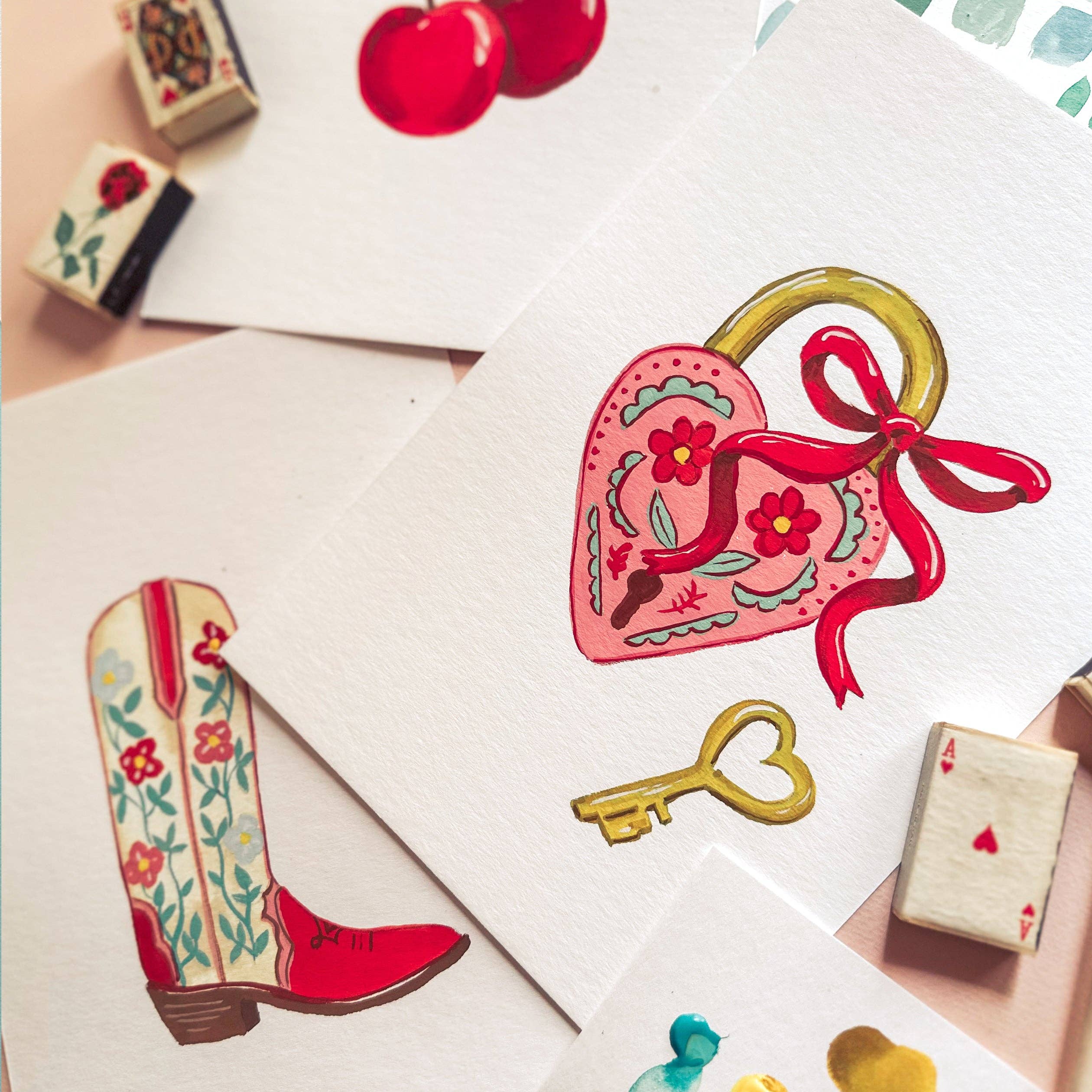 Antiquaria - Wholesale DIY Craft Kit - Antiquaria Watercolor Kit: Love Bomb4