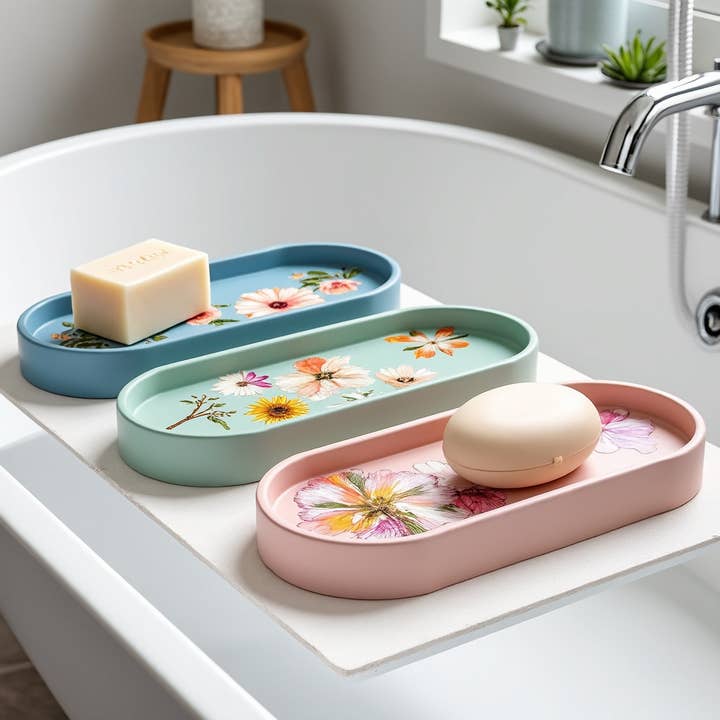 Priscila Leen Arts at Florida Soap Candle - Wholesale Jewelry Dish - Oval Concrete Resin Tray34