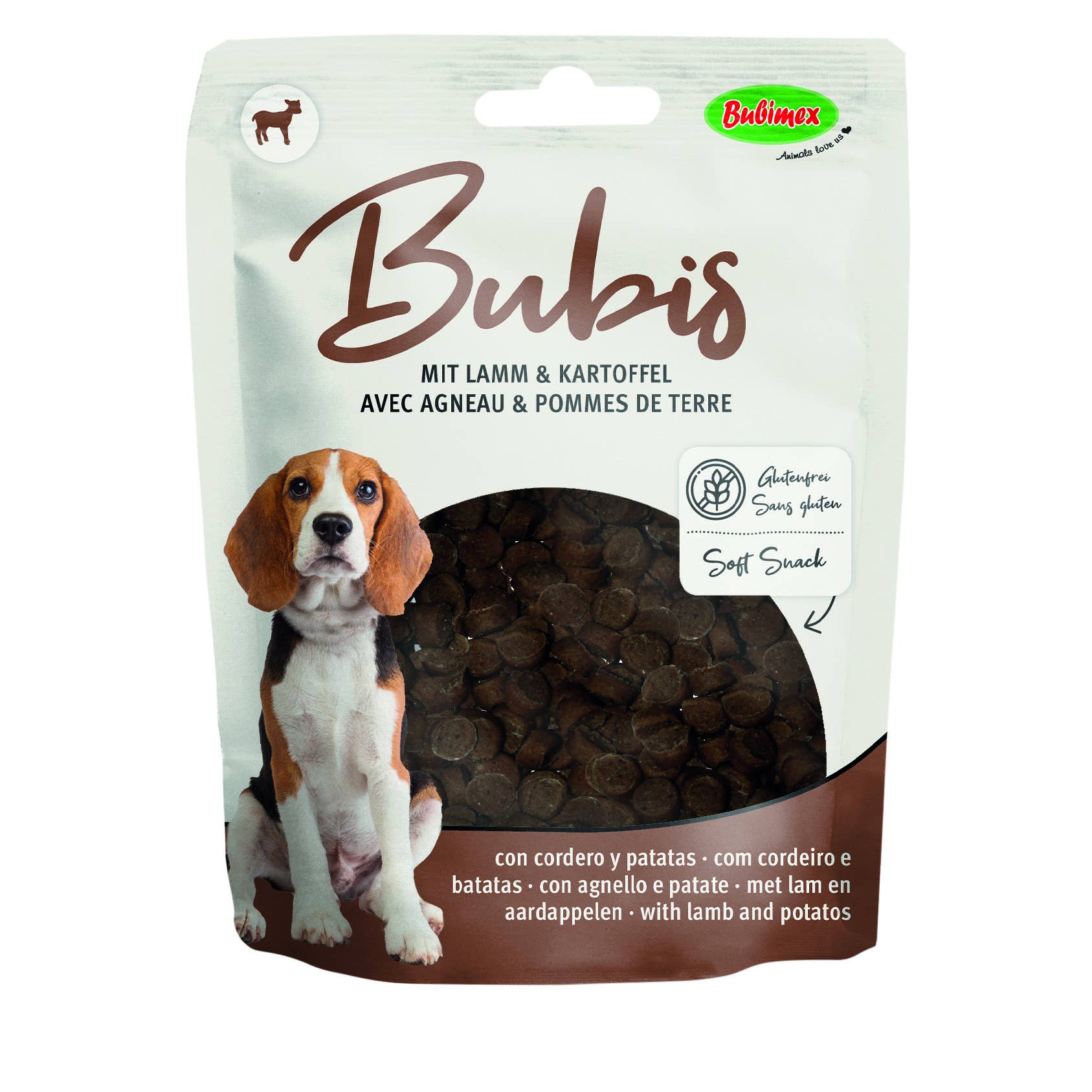 Bubimex - Wholesale Pet Treats - Dog - Bubis semi-moist Lamb gluten-free 200g0