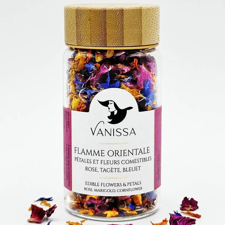 Vanissa - Wholesale Dried/Pressed Flowers - Oriental Flame - Edible Flower Petals