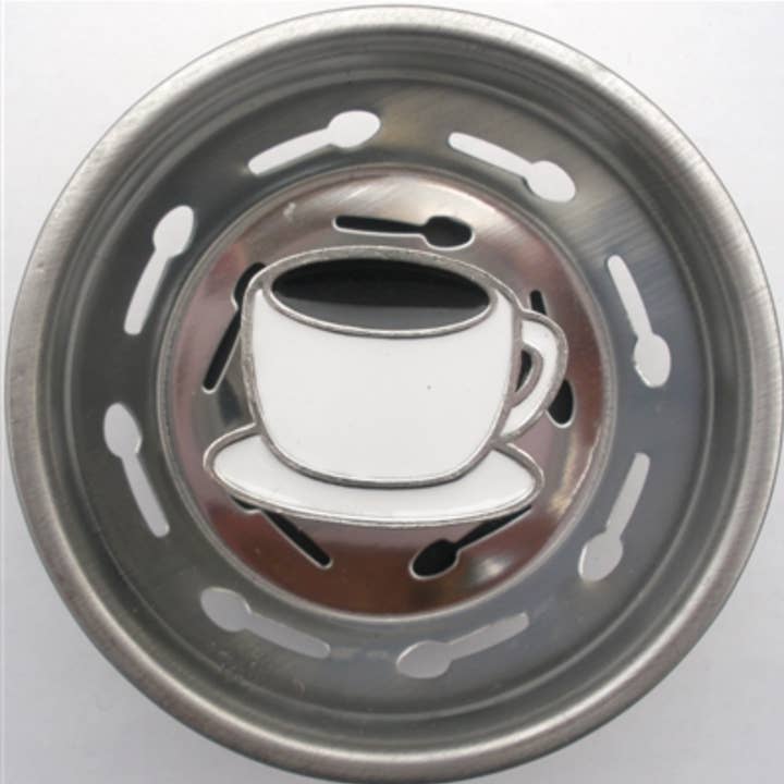 Coffee Cup Kitchen Strainer for wholesale by Linda Lou