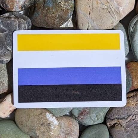 Nonbinary Flag | Weatherproof | Two Sizes for wholesale by PrismPressCo