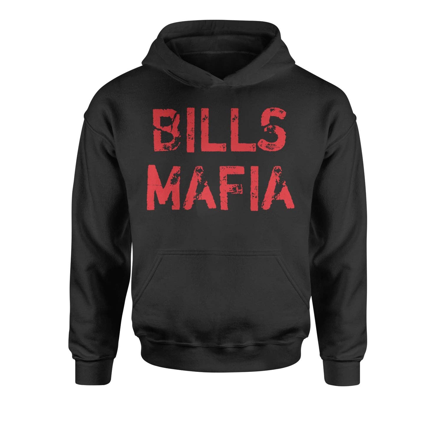 Expression Tees - Wholesale Hoodie - Kids - Distressed Bills Mafia Football Youth-Sized Hoodie0