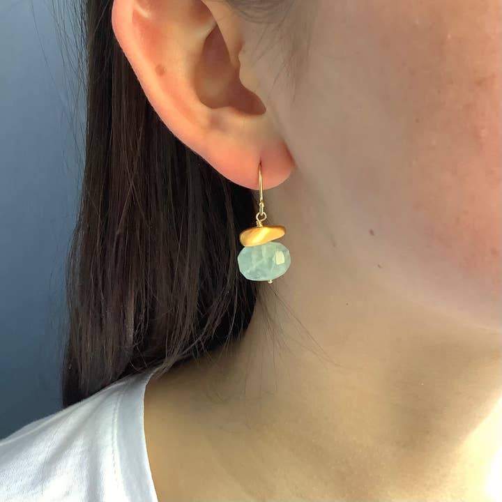 Philippa Roberts - Wholesale Dangle Earrings - nugget w. stone earrings6