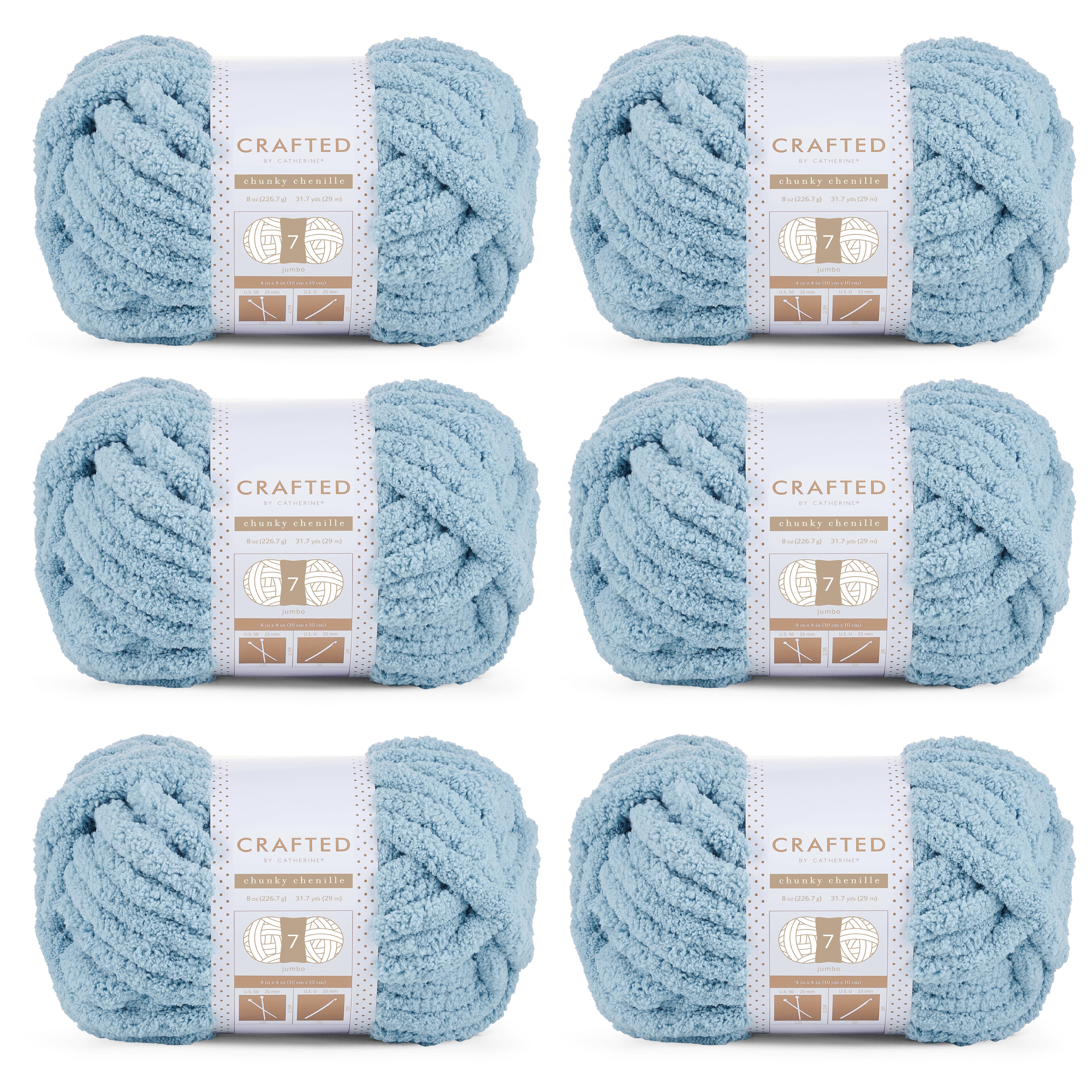 Crafted by Catherine - Wholesale Yarn - Chunky Chenill Yarn | 8oz/227g | Jumbo #7 | Pack of 60