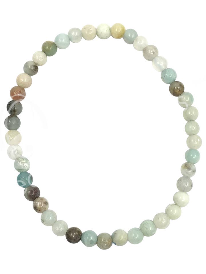 PULSERA DE AMAZONITA, MIXTA (4-4,5 MM) 7,15-7,25 PULGADAS (PIEZA) para venta al por mayor de Oceanic Linkways Inc