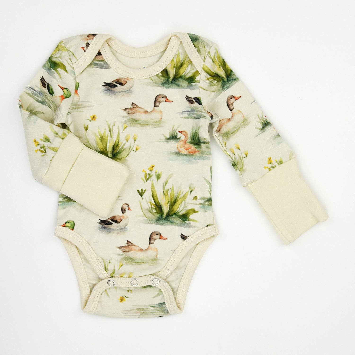 Earthy - Wholesale Bodysuit (Non-Footed) - Baby - Organic Cotton Long Sleeve Baby Bodysuit, Reed1