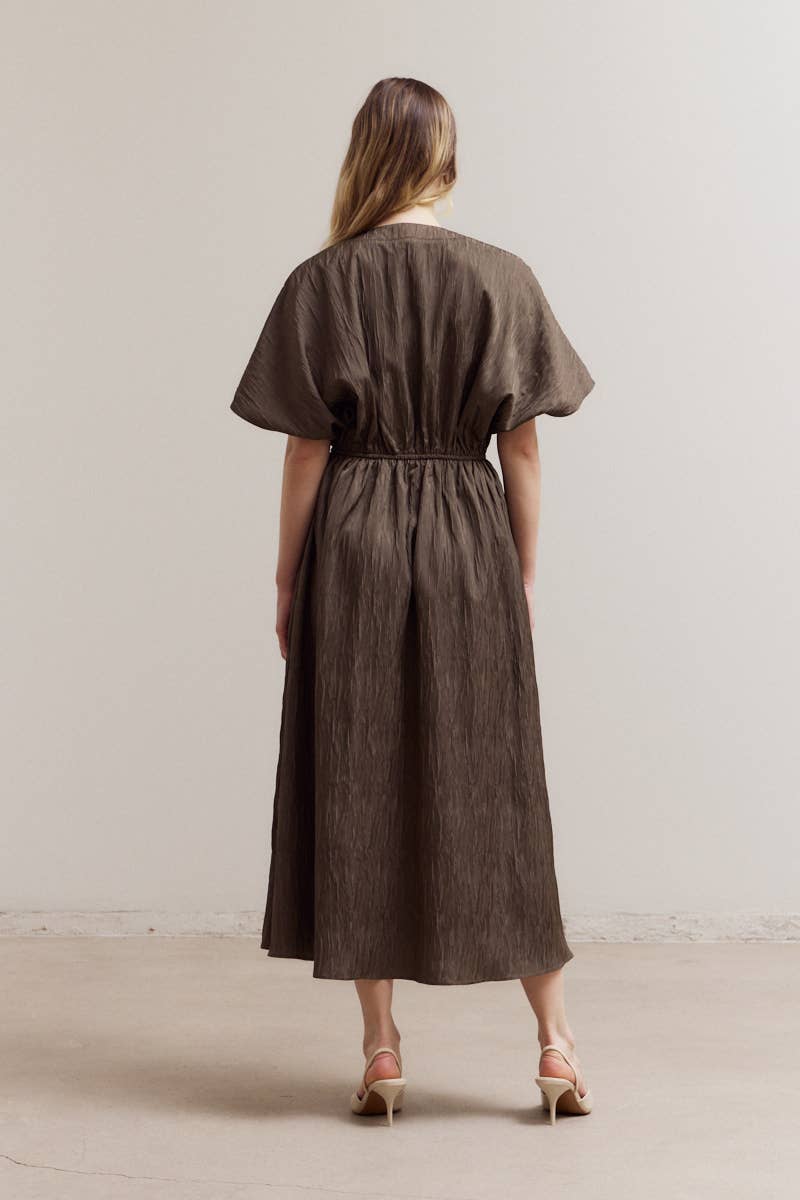 Grade & Gather - Wholesale Dress - Women's - 61206 - BAT WING SHORT SLEEVE DRESS4