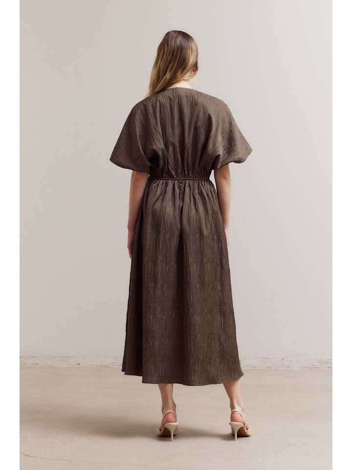 Grade & Gather - Wholesale Dress - Women's - 61206 - BAT WING SHORT SLEEVE DRESS4