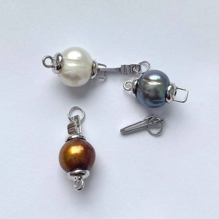 MyTreasureGem – Großhandel Klammer – Handgefertigter Perlenverschluss Sterling Silber