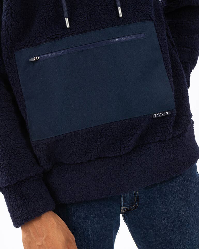 StockNow Unipessoal - Wholesale Hoodie - Men's - Hoodie Grain Navy Blue3