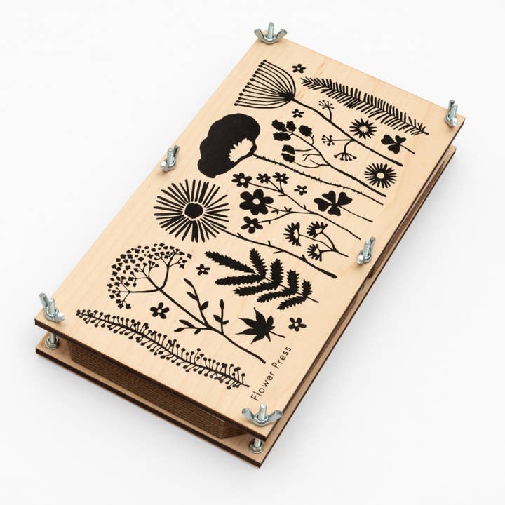 Studio Wald - UK Made - Wholesale DIY Craft Kit - Large Flower Press - Silhouette0