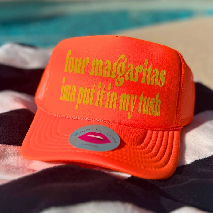 DÊ-ME QUATRO BONÉS DE CAMIONISTA MARGARITAS por atacado de Funny Mother Truckers