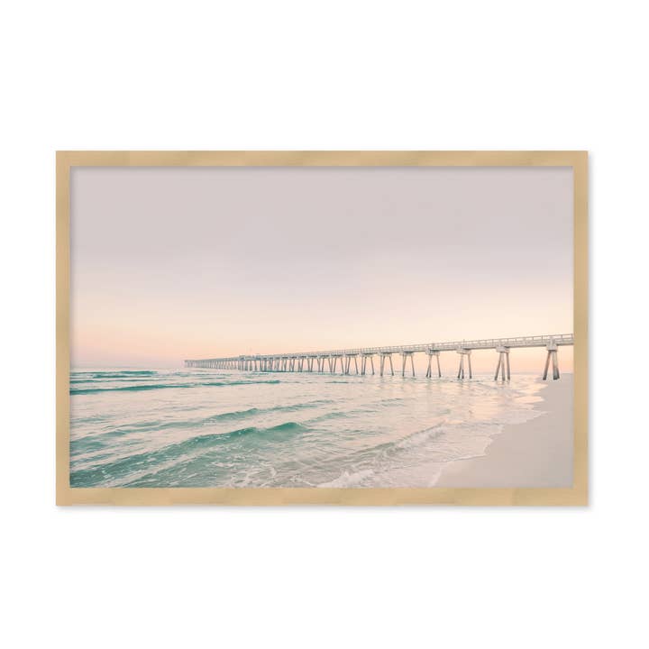 "Boardwalk2 Framed Textured Wall Art for wholesale by Ready2hangart, Inc.