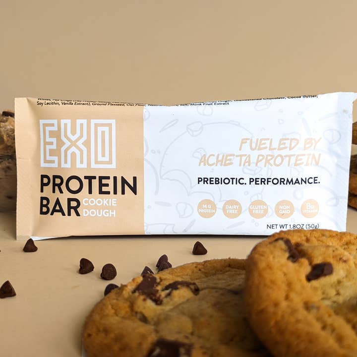 Hoppy Planet Foods, LLC - Wholesale Snack Bar - EXO Cookie Dough Prebiotic Protein Bar2