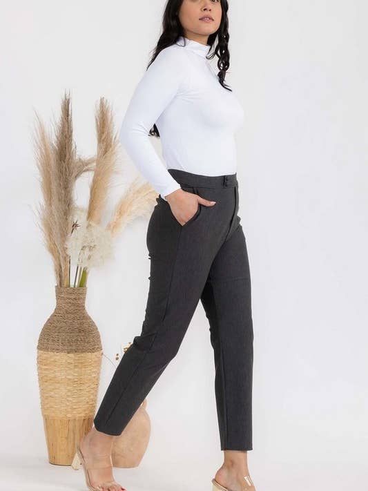 Women's Mid-Rise Ponte Pants for wholesale by Yelete